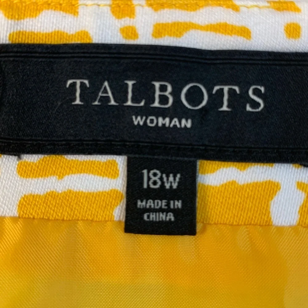 Talbots Mid Length 100% Cotton Skirt.  Size 18